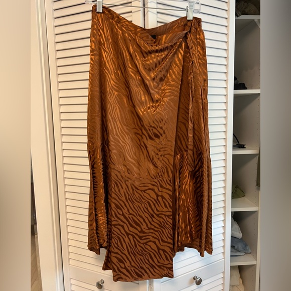 Mauve by Anthropologie wrapped skirt